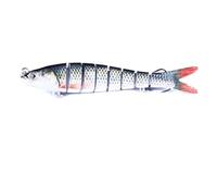 LLMWFA Highly Realistic Lures 13.7 10 8cm, Lifelike Multi Jointed Swimbait 11.4/13/18/27G, Hard Bait 1PC(White)