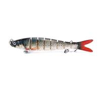 LLMWFA Highly Realistic Lures 13.7 10 8cm, Lifelike Multi Jointed Swimbait 11.4/13/18/27G, Hard Bait 1PC(Brownish)