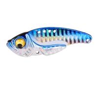 LLMWFA No Hook Metal VIB Spinner Spoon Fishing Lure, Length 32mm 42mm 48mm 55mm 60mm Artificial Baits, Jigs for Trout Bass Lures(BLUE,48mm x 10)