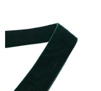 LLMWFA Nylon Green Velvet Ribbon 6/9/19/25mm X 1/3/5Yard, Double Sided for Wedding Party Decoration, Garland(19MM*5YARDS)