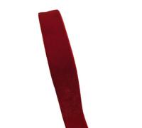 LLMWFA Single Face Flower Arranging Ribbons, 20 25 38mm Width Dress Sash, Beige Orange Narrow Velvet Ribbon 5/3 Yards(Burgundy,20mm x 5yards)