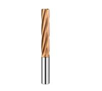 LLMWFA Straight Channel/Spiral Reamer Total Length 100mm, H7 Machining Holes, Coated Aluminum/Solid Carbide 1pc(Gold,11.6X60X100X6mm)