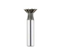 LLMWFA Straight Shank HSS End Mill 10~60mm, CNC Router Bit 45 55 60 Degrees, Good Red Hardness Dovetail Milling Cutter 1pc(20mm x 60)