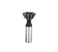 LLMWFA Straight Shank HSS End Mill 45 55 60 Degrees, Dovetail Milling Cutter 10 16 20 25 30 40 50 60mm, CNC Router Bit 1pc(30mm x 45)