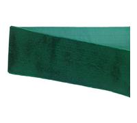 LLMWFA Vintage Thin Velvet Ribbon Black Blue Color, Single Face Nylon 38MM 1/3/5Yards, None Stretch Velour(Dark Green,3yards)