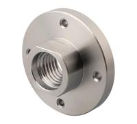 LLMWFA Wood Lathe Face Plate, 1 Inch X 8 TPI Threaded Flange Faceplate 75mm 3Inch, Woodworking Machine Chuck Turning Tools(Silver)