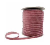 LLMWFA Yellowish Ribbon Single-Sided 6/10/25/38mm, Red Purple Pink Velvet Handmade, Wedding Decoration 3/5 Yards(Rose red,10mm x 5yards)