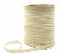 LLMWFA Yellowish Ribbon Single-Sided 6/10/25/38mm, Red Purple Pink Velvet Handmade, Wedding Decoration 3/5 Yards(Yellowish,20mm x 5yards)