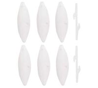 LLNSE 6 Pieces Bird Cuttlebone Toys Parrot Chew Calcium Toy Chewing Cuttlefish Bone with Metal Holder Bird Pet Molar Toy for Parrots Cage Birds Reptiles Tortoises Snails