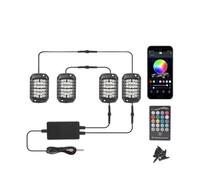 LLNWYGEB LED Rock Lights Remote APP Control RGB Undergolw Decorative Ambient Lamps for Offroad SUV ATV UTV Neon Underbody 12V,4 in 1