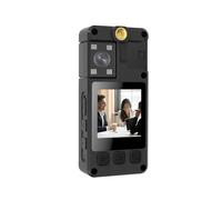 LLOOPK A38 Portable Mini Body Camera 1080P HD IR Night Vision Sports Action DV Cameras 2000mAh Long Time Video Recording(With 64GB TF Card)