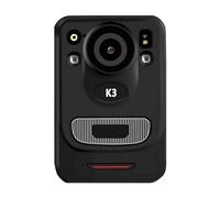 LLOOPK C3/K3 Small Portable Mini Camcorder Explosionprood Warning Light Body Worn Camera Wide Angle Video Recorder Kamera(K3 128GB)