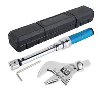 LLOOPK Digital Torque Wrench, Digital Torque Adapter,Digital Adjustable Torque Wrench Steel Open End Interchangeable Head Torque Wrench Spanner Hand Tools for Bicycle Car Repair