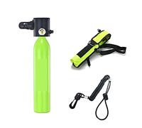 LLOOPK Scuba Tank, 0.5L Mini Oxygen Cylinder Diving Teaching Underwater Breathing Equipment(Groen)