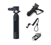 LLOOPK Scuba Tank, 0.5L Mini Oxygen Cylinder Diving Teaching Underwater Breathing Equipment(Nero)