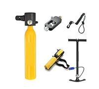 LLOOPK Scuba Tank, 0.5L New Mini Oxygen Cylinder Diving Teaching Underwater Breathing Equipment(Giallo)