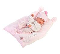Llorens Bimba Doll with Blue Eyes Baby Doll with Vinyl Body, Includes Pyjamas, Hat and Pillow, Doll Girl, New Born 35 cm