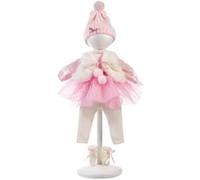 Llorens Doll Clothes for 38-40 cm Dolls, Clothes Set Tutu Pink, Doll Accessories, 1054043