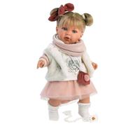 Llorens Julia with Blonde Hair and Blue Eyes Baby Doll with Soft Body Including Trendy Outfit and Dummy 42 cm 1042402