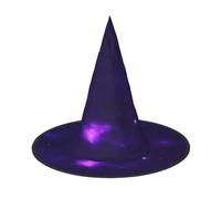 LLOTPQ 1 PC Halloween Magic Galaxy Sky Print Witch Hat Wizard Party
