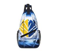 LLOTPQ Cross Chest Bag - Unisex Ice Hockey Art pattern Print Travel Sling Backpack, Diagonally Worn Daypack for Hiking & Daily Commute