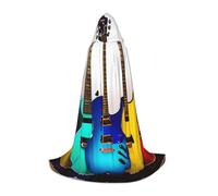 LLOTPQ L Halloween Hooded Cape â€“ Unisex Colorful Guitars Print Cosplay Robe for Christmas, Víspera de Todos los Santos, Witch