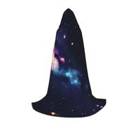 LLOTPQ L Halloween Hooded Cape â€“ Unisex Universe Galaxy Space Print Cosplay Robe for Christmas, Víspera de Todos los Santos, Witch