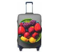 LLOTPQ M Suitcase Cover Protector â€“ Fresh and Juicy Fruit Rainbow Print Luggage Case for Women & Girls, Travel Accessories, Aesthetic Tags