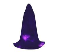 LLOTPQ M Unisex Magic Galaxy Sky Print Hooded Cape Costume for Halloween