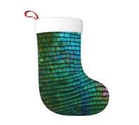 LLOTPQ Magical Pattern Print Christmas Stocking 18 Inches â€“ Soft & Durable Holiday Home Decor, Perfect for Fireplace Hanging