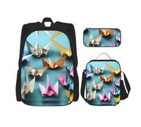 LLOTPQ origami paper crane Print School Bag, 15 Inch Laptop Backpack