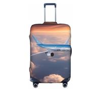 LLOTPQ S Suitcase Cover Protector â€“ Beautiful Sky Airplane Print Luggage Case for Women & Girls, Travel Accessories, Aesthetic Tags