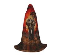 LLOTPQ S Unisex Elephant Sunset Print Hooded Cape Costume for Halloween