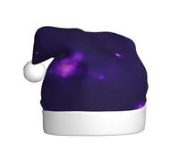 LLOTPQ Santa Hat for Adults â€“ Unisex Christmas Hat with Magic Galaxy Sky Print Design, Perfect for Holiday Parties, New Year