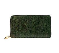 LLOTPQ Stylish Math Formula Print Leather Wallet - Long Clutch for Women, Bifold Checkbook Wallet with Coin Pocket