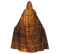 LLOTPQ Unisex Adult Halloween Hooded Cloak - Native American Print Witch Capa, Comfortable Jedi Wizard Magician Themed Costume
