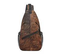LLOTPQ Unisex brown cowhide art Print Cross Chest Bag - Lightweight Travel Sling Backpack, Perfect for Hiking, and Everyday Use