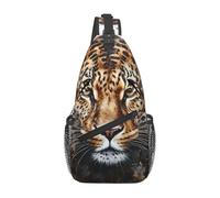 LLOTPQ Unisex Leopard print Print Cross Chest Bag - Lightweight Travel Sling Backpack, Perfect for Hiking, and Everyday Use