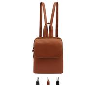Lloyd Baker Backpack Farit: Sophisticated Small to Medium-Sized Versatility Leather Backpack for Everyday Elegance-Full length Secure slip pocket, Perfect for a Day out. (TAN)
