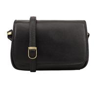 Lloyd Baker Genuine Leather Crossbody Bag, Soft Shoulder Handbag with Adjustable Strap, Compact Size with Multiple Compartments, AMRITSAR (BLACK)