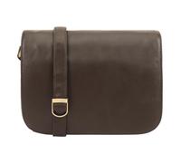 Lloyd Baker Genuine Leather Crossbody Bag, Soft Shoulder Handbag with Adjustable Strap, Compact Size with Multiple Compartments, Nahan (BROWN)