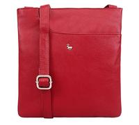 Lloyd Baker Genuine Leather Crossbody Bag, Soft Shoulder Handbag with Adjustable Strap, Phone Bag, Compact Size with Multiple Compartments, KANATAL (RED CHERRY)