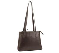 Lloyd Baker Genuine Leather Tote Bag for Women - Zip Closure Shoulder Handbag | Hampi (Brown)