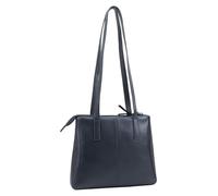 Lloyd Baker Genuine Leather Tote Bag for Women - Zip Closure Shoulder Handbag | Hampi (Navy)