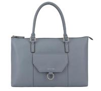 Lloyd Baker London - DARIAH Leather Tote Bag: Women's Classic and Modern Design in 100% Genuine Full Grain Leather with a Full Zip Closure- CITADEL (Light Blue)