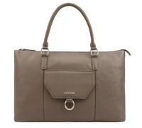Lloyd Baker London - DARIAH Leather Tote Bag: Women's Classic and Modern Design in 100% Genuine Full Grain Leather with a Full Zip Closure- CANTEEN (Taupe Brown)