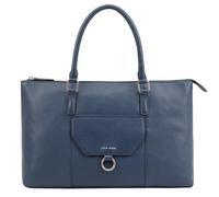 Lloyd Baker London - DARIAH Leather Tote Bag: Women's Classic and Modern Design in 100% Genuine Full Grain Leather with a Full Zip Closure- GIBRALTAR SEA (Dark Blue)