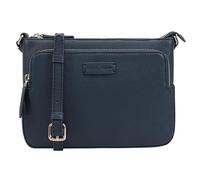 Lloyd Baker London - DEVAL Double-Zip Leather Crossbody Bag: Women's Functional Design in 100% Genuine Full-Grain Leather- GIBRALTAR SEA (Dark Blue)