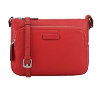 Lloyd Baker London - DEVAL Double-Zip Leather Crossbody Bag: Women's Functional Design in 100% Genuine Full-Grain Leather- SAMBA (Red)