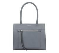 Lloyd Baker London - DIXIE Leather Shoulder Bag: Women's Medium Zip-Top Shoulder Bag in 100% Genuine Full Grain Leather with a Modern Design- CITADEL (Light Blue)